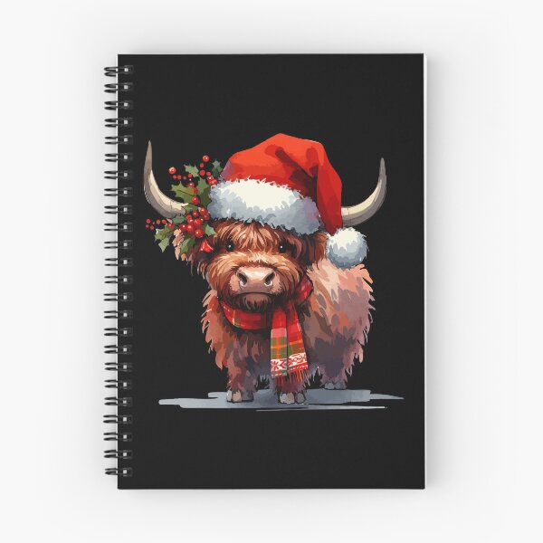 Item preview, Funny Christmas Highland Cow Heilan Coo designed and sold by TomFrontierArt.