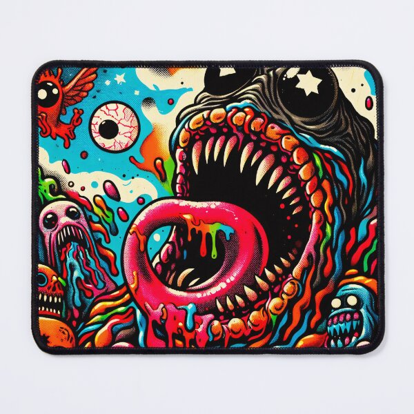 Item preview, Trippy Weird Psychedelic Slime Monsters designed and sold by AIPixelMaster.