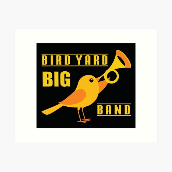 Bird Yard Big Band Art Print