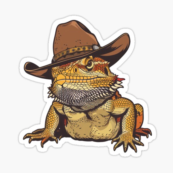 Item preview, Bearded Dragon Cowboy designed and sold by TripleZ.