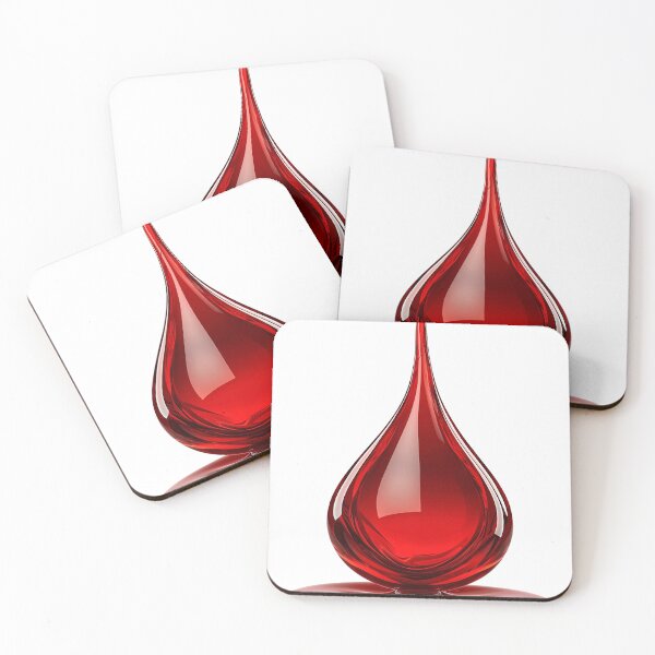 Item preview, red liquid droplet sculpture designed and sold by MamaDong.