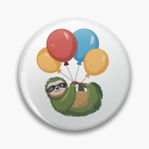 Item preview, Balloon Sloth cute design  designed and sold by ZILDA Designs.