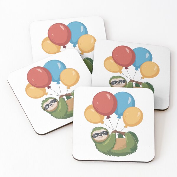 Item preview, Balloon Sloth cute design  designed and sold by ZILDA Designs.