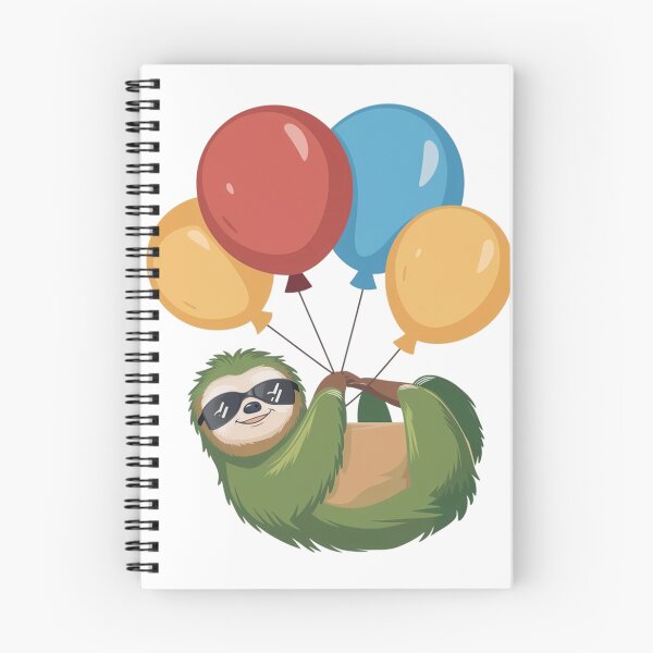 Item preview, Balloon Sloth cute design  designed and sold by ZILDA Designs.