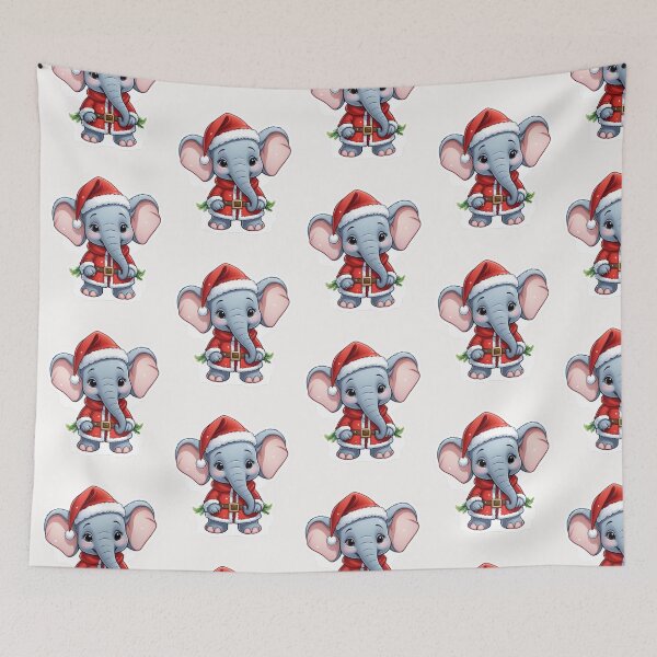 Item preview, Copy of Christmas Cartoon Elephant designed and sold by Krieghorn.