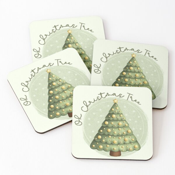 Item preview, Oh Christmas Tree - Festive Holiday Design soft green designed and sold by AnnikaisDrawing.