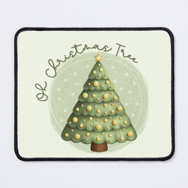 Item preview, Oh Christmas Tree - Festive Holiday Design soft green designed and sold by AnnikaisDrawing.