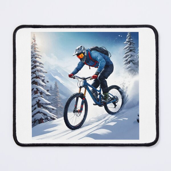 Item preview, MTB Rider Hits the Snow This Christmas designed and sold by GrizzlyCollective.