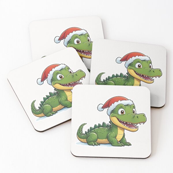 Item preview, Christmas Cartoon Crocodile designed and sold by Krieghorn.