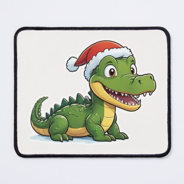 Item preview, Christmas Cartoon Crocodile designed and sold by Krieghorn.