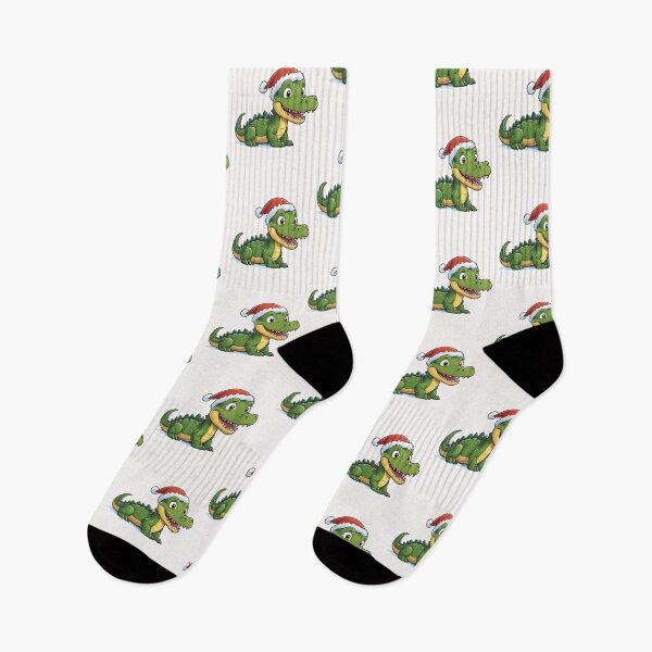 Item preview, Christmas Cartoon Crocodile designed and sold by Krieghorn.