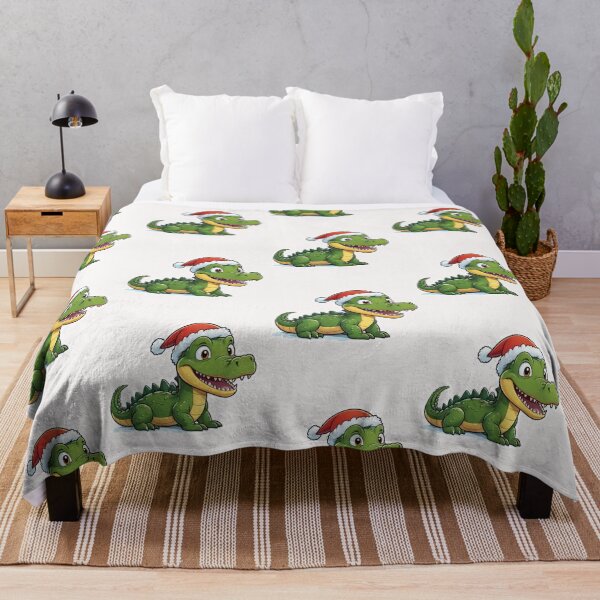 Item preview, Christmas Cartoon Crocodile designed and sold by Krieghorn.