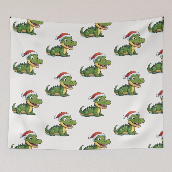 Item preview, Christmas Cartoon Crocodile designed and sold by Krieghorn.