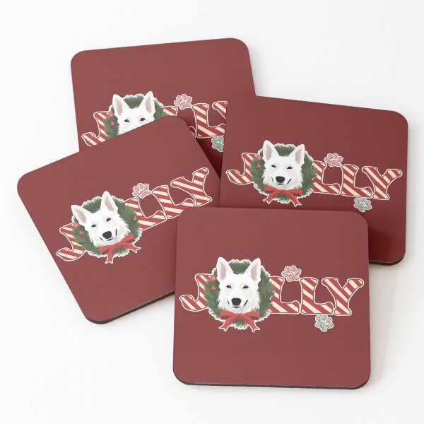Item preview, Jolly Christmas - White Swiss Shepherd Nose Edition designed and sold by GoodyPaws.