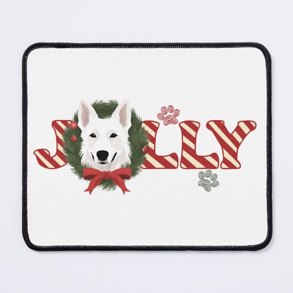 Item preview, Jolly Christmas - White Swiss Shepherd Nose Edition designed and sold by GoodyPaws.