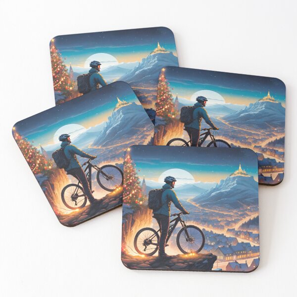 Item preview, Snowy MTB Adventures During Christmas Time designed and sold by GrizzlyCollective.