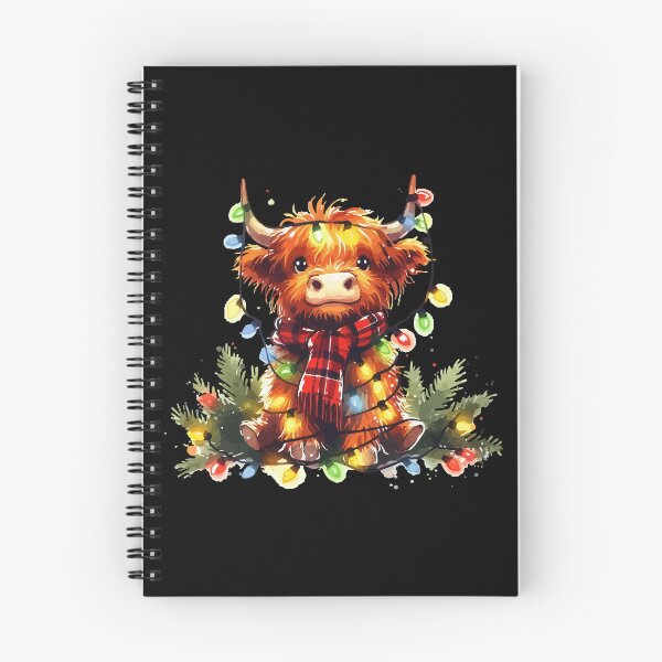 Item preview, Cute Christmas Highland Cow Heilan Coo Christmas Lights designed and sold by TomFrontierArt.