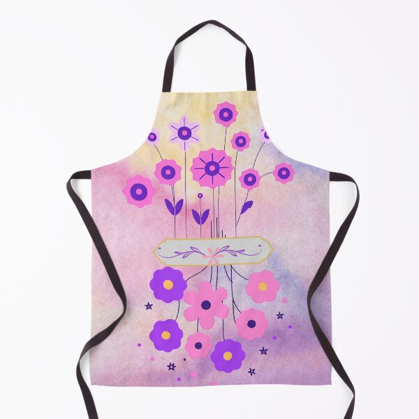 Item preview, Abstract flower bouquet in pink and purple. designed and sold by Swingfroglet.