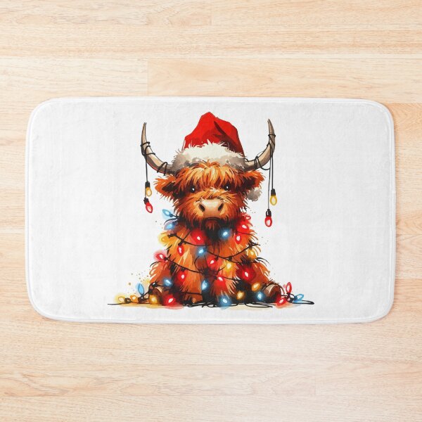 Item preview, Christmas Highland Cow Heilan Coo Christmas Lights designed and sold by TomFrontierArt.
