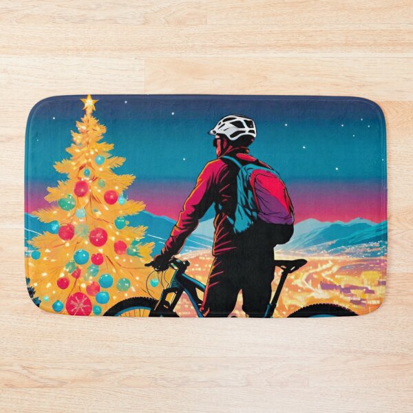 Item preview, Shredding Snowy Trails: MTB Christmas Fun designed and sold by GrizzlyCollective.