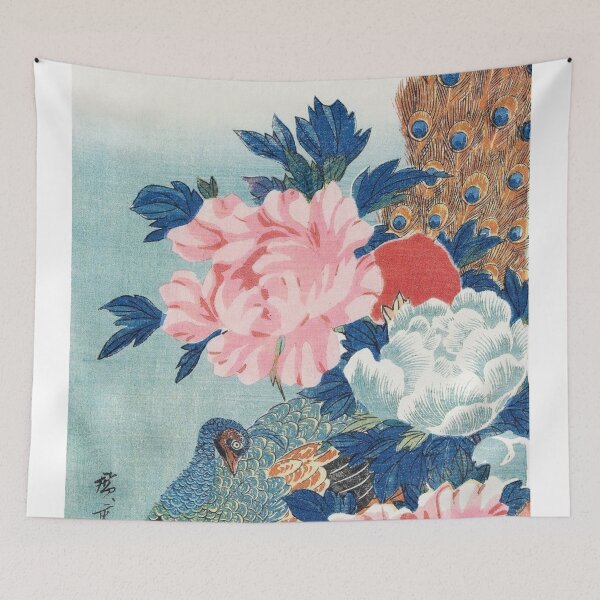 Item preview, Peacock and Peonies in Harmony designed and sold by MINE Design-Works.