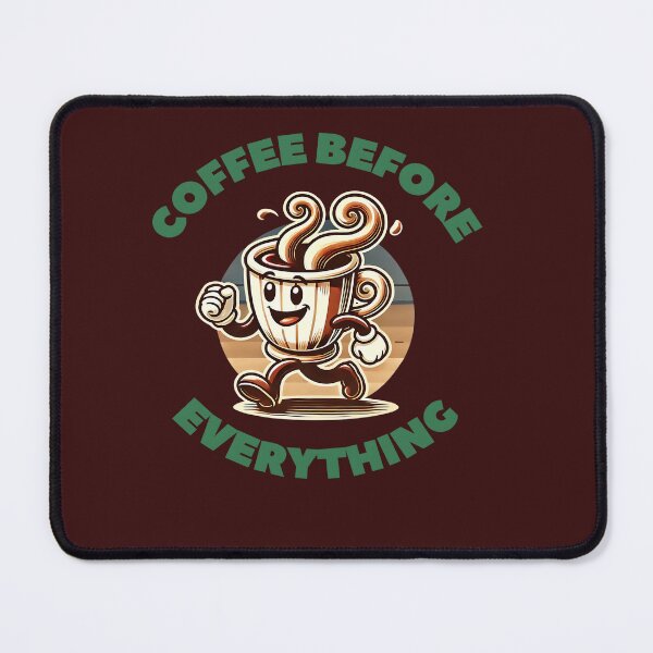 Item preview, Coffee Before Everything Retro Cartoon Mug Design designed and sold by ibobo4656.