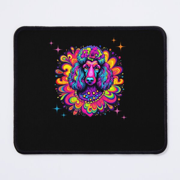 Item preview, Poodle psychedelic art style colorful swirl design designed and sold by Endo Designs - cause Love and Life matters.