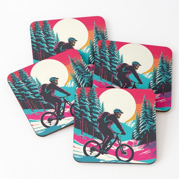Item preview, Classic Snowy MTB Ride on Christmas Eve designed and sold by GrizzlyCollective.