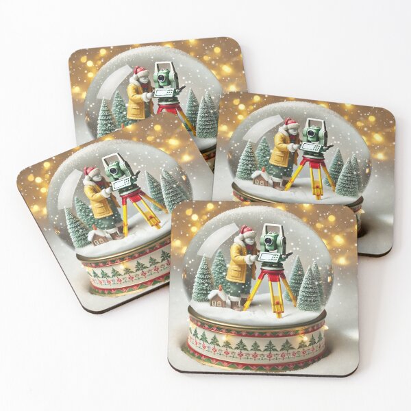 Item preview, Geodesy Snow Globe - A Surveyor's Holiday Charm designed and sold by JDGeoShop.