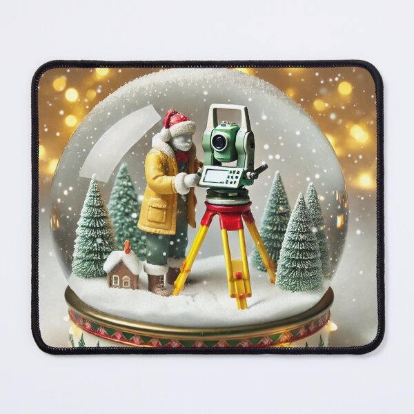 Item preview, Geodesy Snow Globe - A Surveyor's Holiday Charm designed and sold by JDGeoShop.