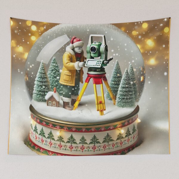 Item preview, Geodesy Snow Globe - A Surveyor's Holiday Charm designed and sold by JDGeoShop.