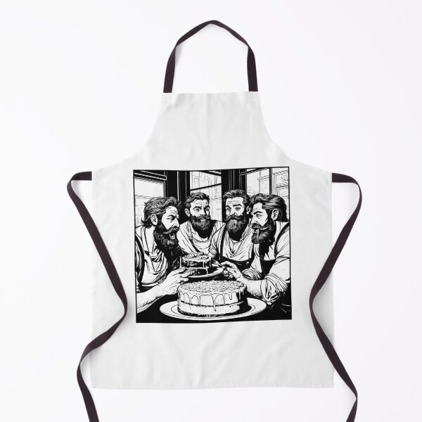 Item preview, Bearded barbarians eating rhubarb pie in a bar designed and sold by Harry Wibier.