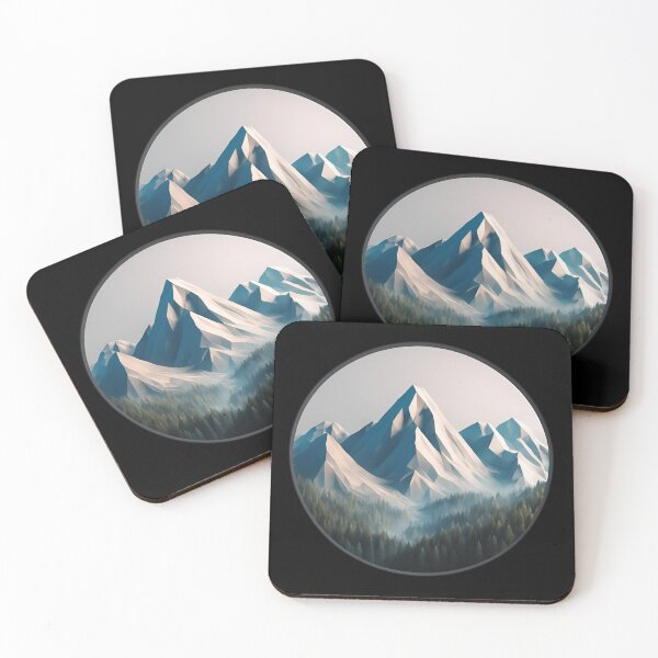 Item preview, Mountain View, Winter Peaks designed and sold by Aquillashop.