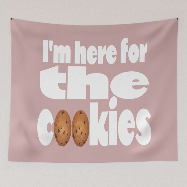 Item preview, Cookies. Gingerbread. Christmas Cookie. Cute. Party. Happy Holidays. I'm here for the cookies (pale pink background) designed and sold by bekksa.