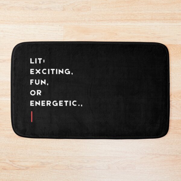 Item preview, Lit: Exciting, fun, or energetic.,_Black designed and sold by oceanisea.