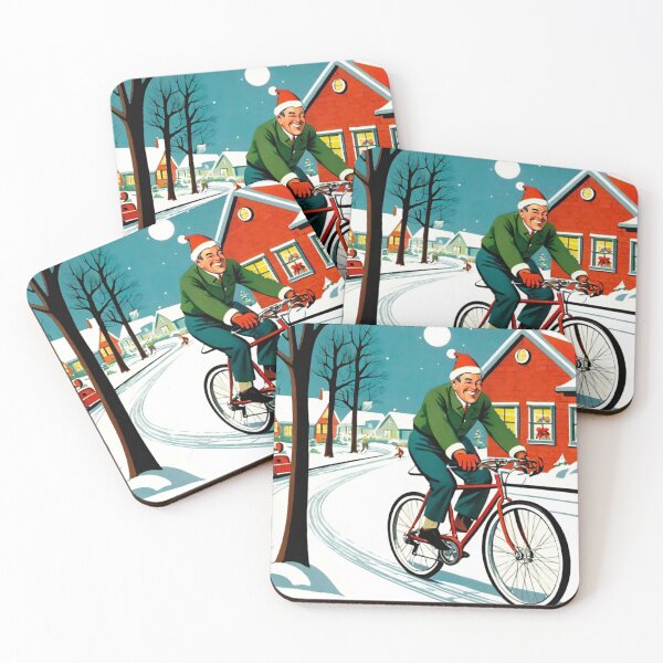 Item preview, MTB Rider’s Classic Snowy Christmas Journey designed and sold by GrizzlyCollective.