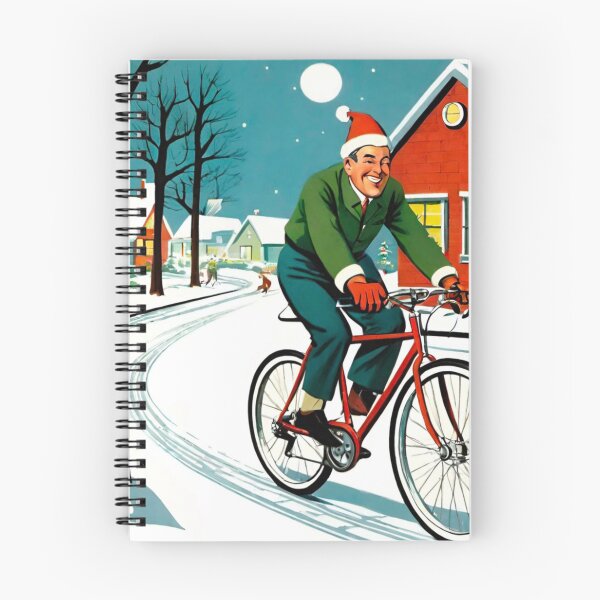 Item preview, MTB Rider’s Classic Snowy Christmas Journey designed and sold by GrizzlyCollective.