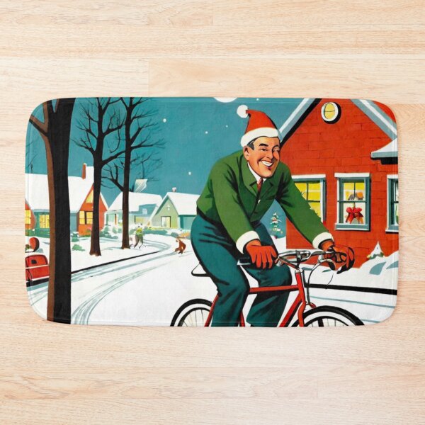 Item preview, MTB Rider’s Classic Snowy Christmas Journey designed and sold by GrizzlyCollective.