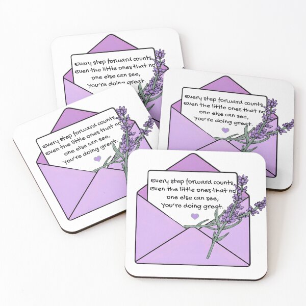 Item preview, Envelop, Purple envelope with motivational message designed and sold by Shiningsticker8.