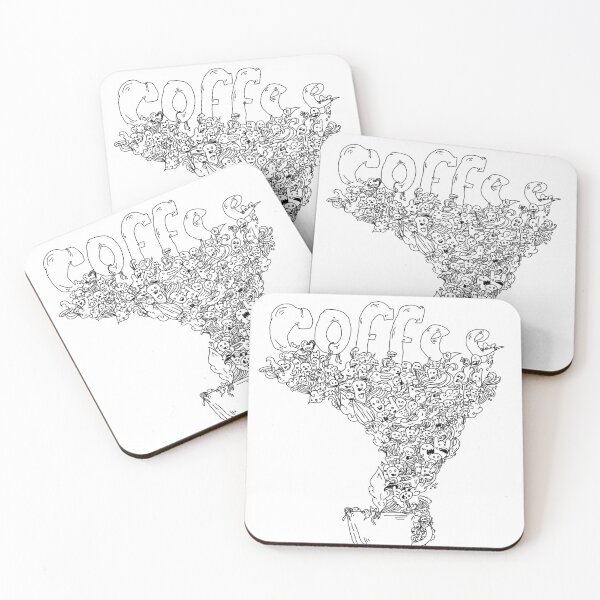 Item preview, coffee doodle funny designed and sold by Cahjowo.