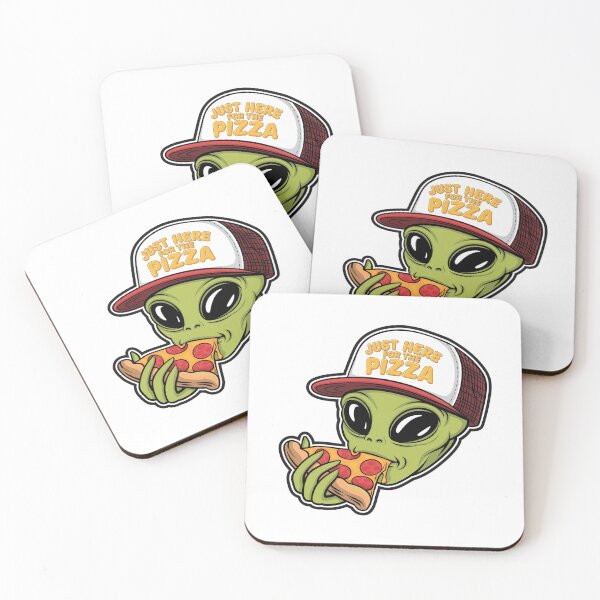 Item preview, Just Here For The Pizza Alien designed and sold by Krieghorn.