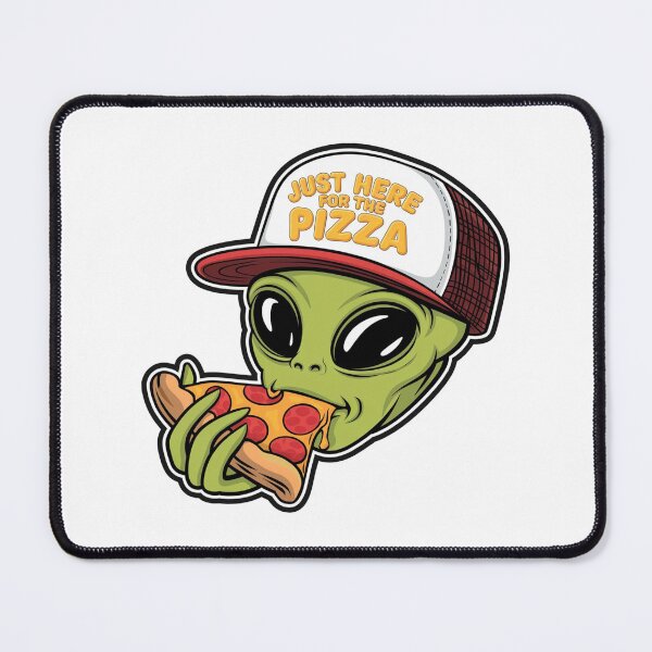 Item preview, Just Here For The Pizza Alien designed and sold by Krieghorn.
