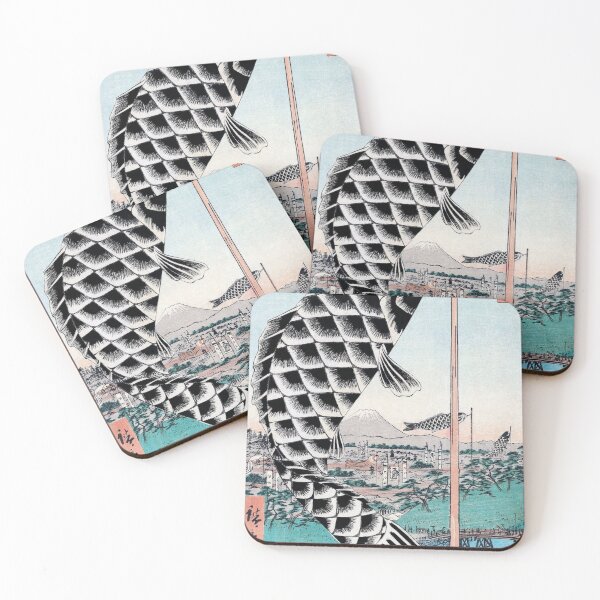 Item preview, Koinobori Over Edo with Mount Fuji designed and sold by MINE Design-Works.