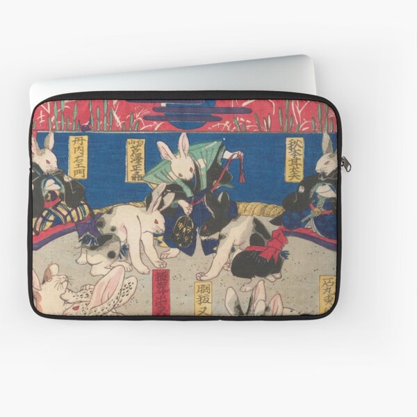 Item preview, Rabbit Sumo Tournament - Utagawa Yoshifuji Japanese Ukiyo Print designed and sold by Onodera.