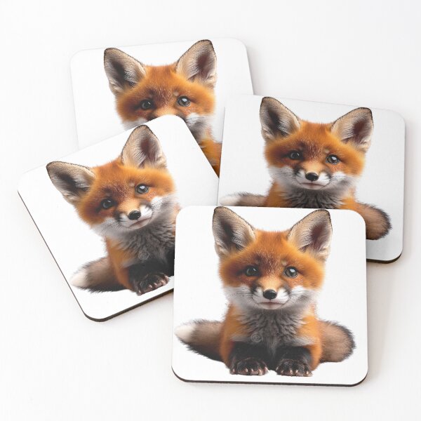 Item preview, a cute and realistic baby fox wildlife art, animal lovers, children’s decor, plush toy design, or pet-themed illustrations. designed and sold by MamaDong.