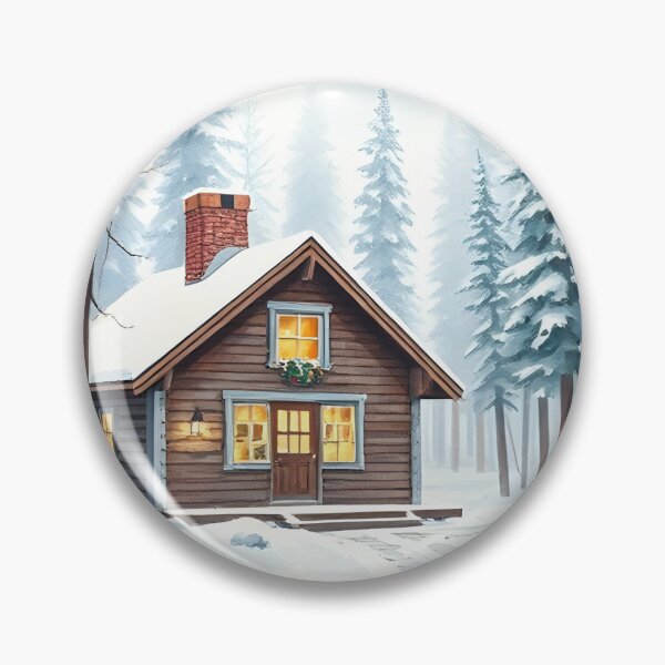 Item preview, Winter cabin in the woods designed and sold by Blob-central.