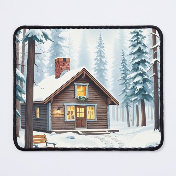 Item preview, Winter cabin in the woods designed and sold by Blob-central.