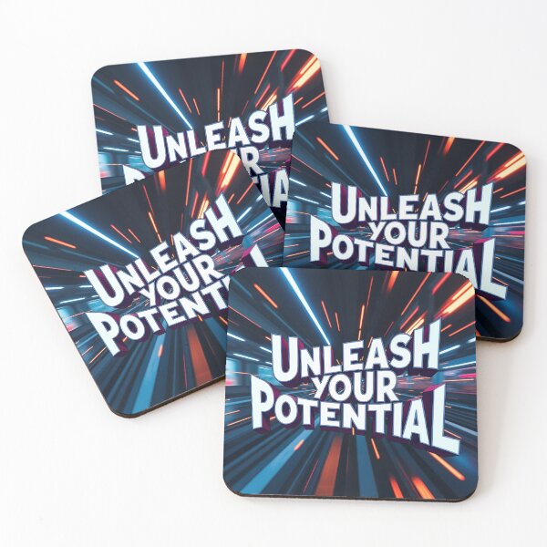 Item preview, Dynamic Motivational Background with 'Unleash Your Potential' Text designed and sold by Creative88Art.