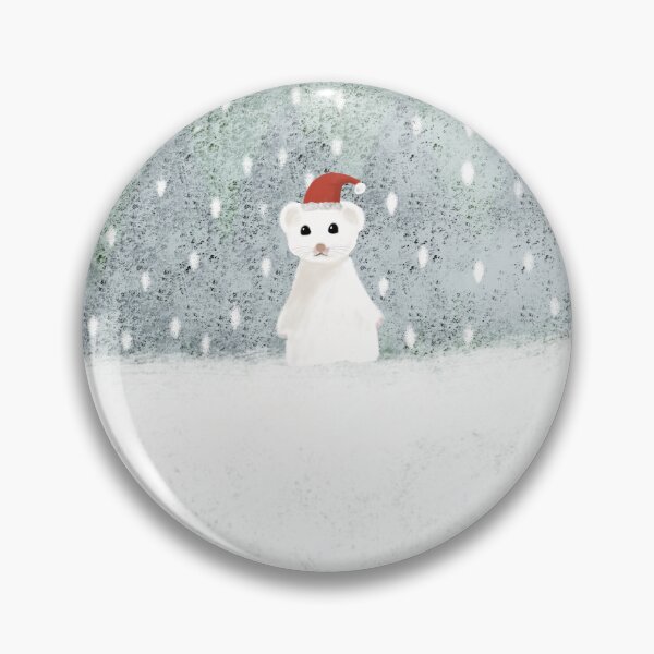 Item preview, Christmas Ermine in the Snow designed and sold by atelierthipic.