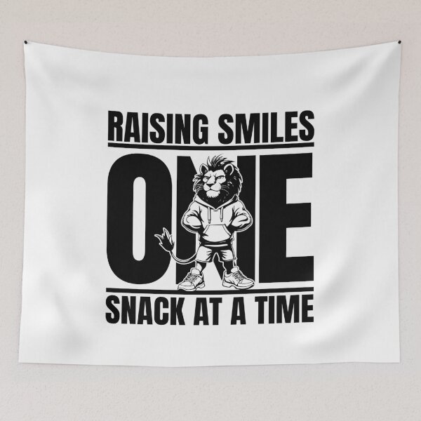 Item preview, Raising Smiles One Snack at a Time - Fun Food Lover Design designed and sold by BDLuck2021.